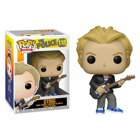 POP! Rocks #118: The Police - Sting (Funko POP!) Figure and Box w/ Protector