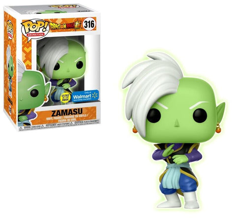 POP! Animation #316: Dragon Ball Super - Zamasu (Glows in the Dark) (Walmart Exclusive) (Funko POP!) Figure and Box w/ Protector