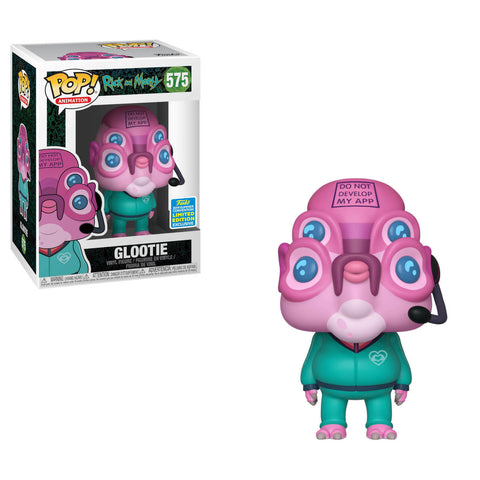 POP! Animation #575: Rick and Morty - Glootie (2019 Spring Convention Limited Edition Exclusive) (Funko POP!) Figure and Box w/ Protector