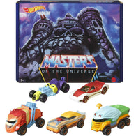 Masters of The Universe 5-Pack Character Cars: He-Man, Skeletor, Man-at-Arms, Beast Man & Teela (MOTU) (Hot Wheels) (Mattel) NEW