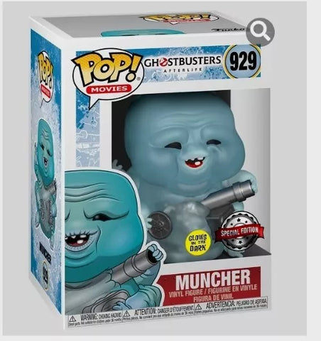 POP! Movies #929:  Ghostbusters Afterlife - Muncher (Glows in the Dark) (Funko POP!) Figure and Box w/ Protector