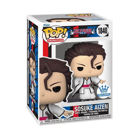 POP! Animation #1840: Bleach - Sosuke Aizen [Exclusive] (Funko POP!) Figure and Box w/ Protector