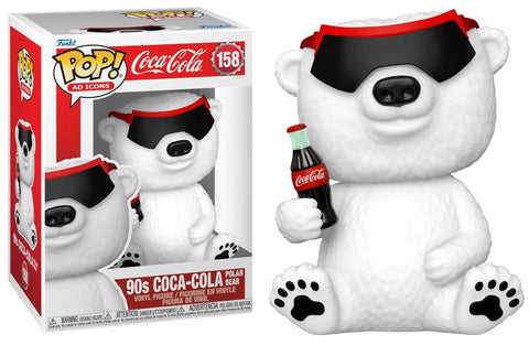 POP! Ad Icons #158: 90s Coca-Cola Polar Bear (Funko POP!) Figure and Box w/ Protector