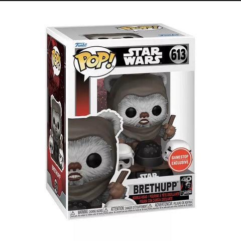 POP! Star Wars #613: Brethupp (Return of The Jedi 40th Anniversary) (GameStop Exclusive) (Funko POP!) Figure and Box w/ Protector