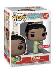 POP! Disney #1400: Disney 100 Retro Reimagined - Tiana [Target Exclusive] (Funko POP!) Figure and Box w/ Protector