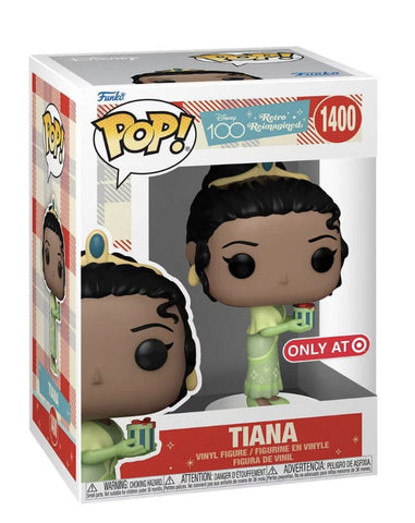 POP! Disney #1400: Disney 100 Retro Reimagined - Tiana [Target Exclusive] (Funko POP!) Figure and Box w/ Protector
