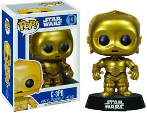 POP! Star Wars #13: C-3PO (Funko POP!) Figure and Box w/ Protector (Box Damage)