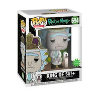 POP! Animation #694: Rick and Morty - King of $#!+ (Funko POP!) Figure and Box (Box is damaged)