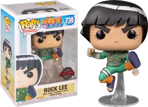 POP! Animation #739: Naruto Shippuden - Rock Lee (Special Edition) (Funko POP!) Figure and Box w/ Protector
