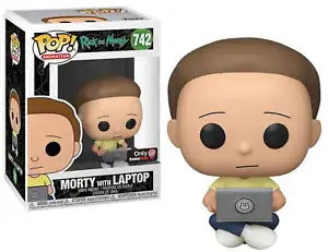 POP! Animation #742: Rick and Morty - Morty With Laptop (GameStop Exclusive) (Funko POP!) Figure and Box w/ Protector