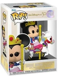 POP! Disney #1251: Walt Disney World 50 - Minnie Mouse on Prince Charming Regal Carrousel (Funko POP!) Figure and Box w/ Protector