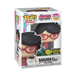 POP! Animation #1358: BORUTO Naruto Next Generation - Sarada with Sharingan (Glows in the Dark) (Entertainment Earth Limited Edition Exclusive) (Funko POP!) Figure and Box w/ Protector