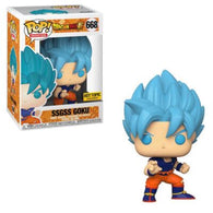 POP! Animation #668: Dragon Ball Super - SSGSS Goku (Hot Topic Exclusive) (Funko POP!) Figure and Box w/ Protector