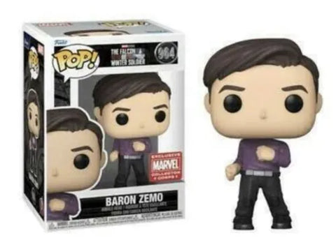 POP! Marvel Studios #964: The Falcon and The Winter Soldier - Baron Zemo (Collector Corps Exclusive) (Funko POP! Bobble-Head) Figure and Box w/ Protector