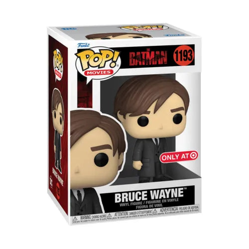 POP! Movies #1193: The Batman - Bruce Wayne (Target Exclusive) (Funko POP!) Figure and Box w/ Protector