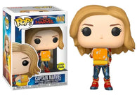 POP! Marvel #444: Captain Marvel (Glows in the Dark) (Funko POP! Bobble-Head) Figure and Box w/ Protector