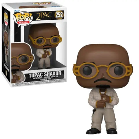 POP! Rocks #252: 2Pac - Tupac Shakur (Funko POP!) Figure and Box w/ Protector