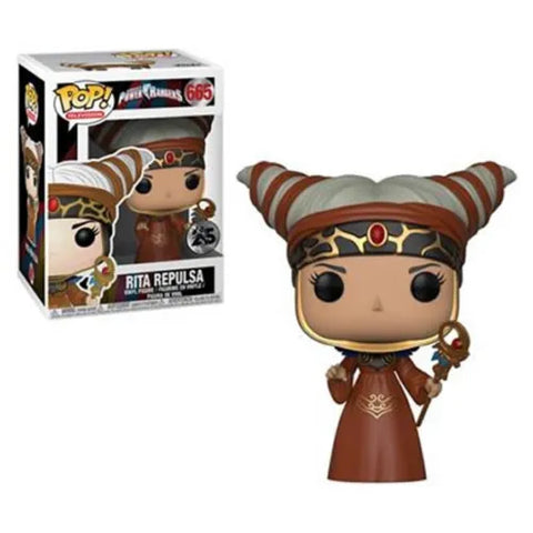 POP! Television #665: Saban's Power Rangers -  Rita Repulsa (You've Got The Power 25 Years) (Funko POP!) Figure and Box w/ Protector