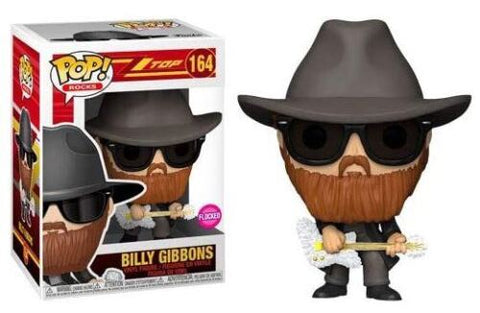 POP! Rocks #164: Billy Gibbons (Flocked) (Funko POP!) Figure and Box w/ Protector