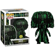 POP! Movies #1172: The Matrix - Neo (Glows in the Dark) (BAM! Exclusive) (Funko POP!) Figure and Box w/ Protector