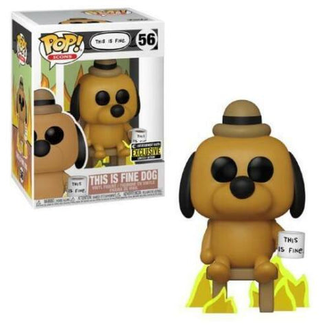 POP! Icons #56: This is Fine Dog (Entertainment Earth Exclusive Limited Edition) (Funko POP!) Figure and Box w/ Protector