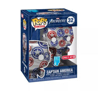 POP! Art Series #32: Marvel Avengers - Captain America (Target Exclusive) (Funko POP!) Figure and Box w/ Protector