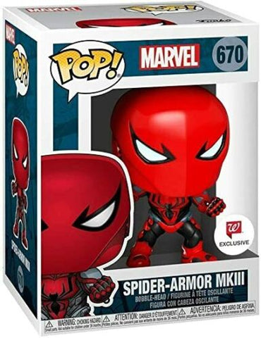 POP! Marvel #670: Spider-Armour MKIII (Walgreens Exclusive) (Funko POP! Bobblehead) Figure and Box w/ Protector