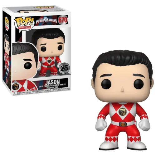POP! Television #670: Saban's Power Rangers - Jason (You've Got The Power 25 Years) (Funko POP!) Figure and Box w/ Protector