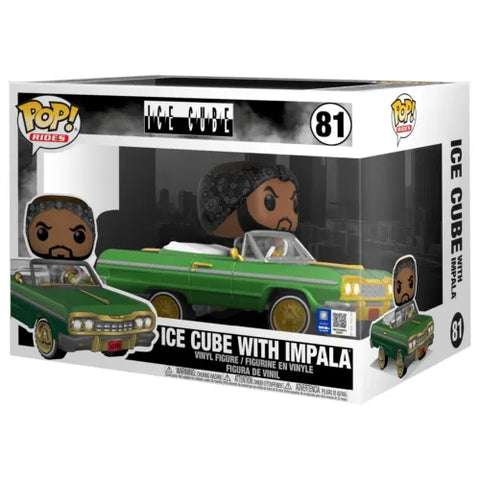 POP! Rides #81: Ice Cube with Impala (Funko POP!) Figure and Box*