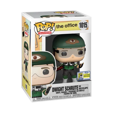 POP! Television #1015: The Office - Dwight Schrute as Recyclops (2020 Summer Convention Limited Edition Exclusive) (Funko POP!) Figure and Box w/ Protector