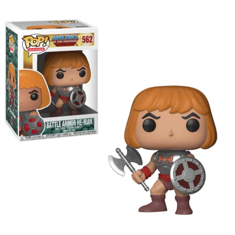 POP! Television #562: Masters of the Universe - Battle Armor He-Man (Funko POP!) Figure and Box w/ Protector