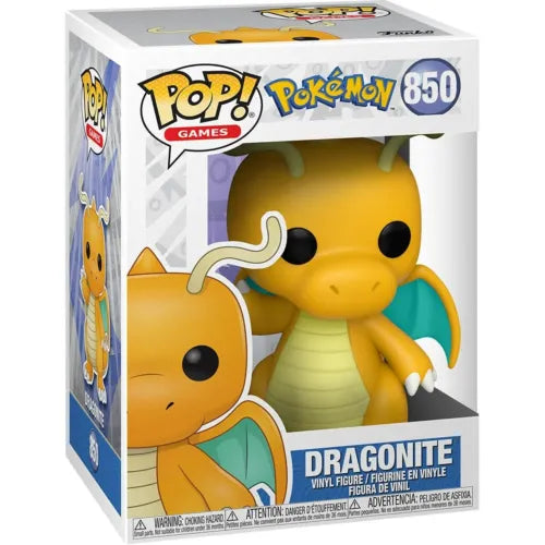POP! Games #850: Pokemon - Dragonite (Funko POP!) Figure and Box w/ Protector