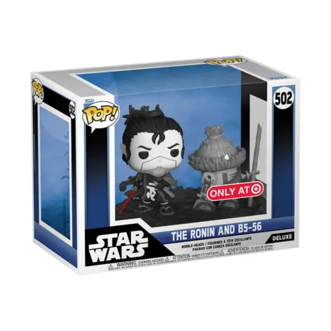 POP! Star Wars Deluxe #502: The Ronin and B5-56 (Target Exclusive) (Glows in the Dark) (Funko POP!) Figure and Box