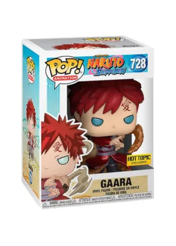 POP! Animation #728: Shonen Jump - Naruto Shippuden - Gaara (Hot Topic Exclusive) (Funko POP!) Figure and Box w/ Protector