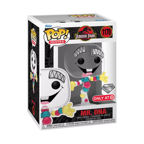 POP! Movies #1170: Jurassic Park - Mr. DNA (Diamond Collection) (Target Exclusive) (Funko POP!) Figure and Box w/ Protector