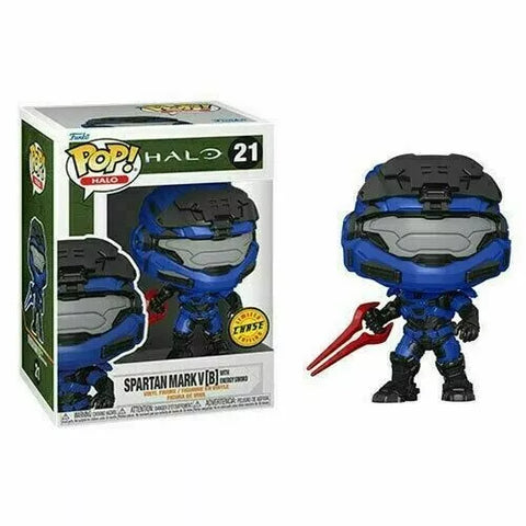 POP! Halo #21: Spartan Mark V [B] with Energy Sword (Limited Edition Chase) (Funko POP!) Figure and Box w/ Protector