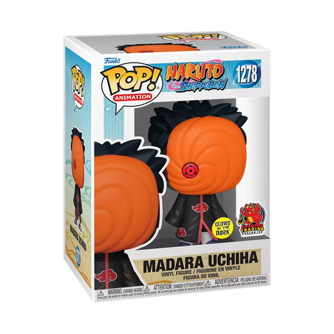 POP! Animation #1278: Naruto Shippuden - Madara Uchiha (Glows in the Dark) (Dragon Trading Exclusive) (Funko POP!) Figure and Box w/ Protector