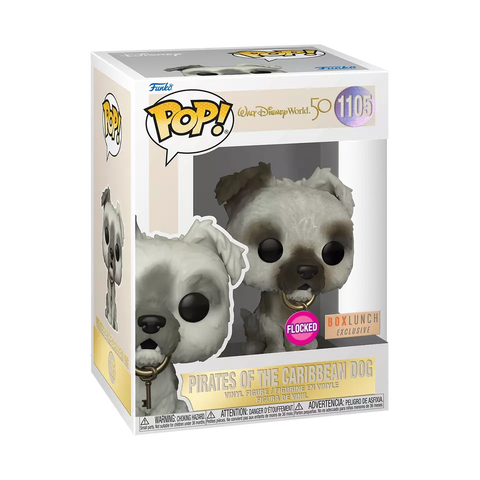 POP! Walt Disney World 50 #1105: Pirates of the Caribbean Dog (Flocked) (Box Lunch Exclusive) (Funko POP!) Figure and Box w/ Protector