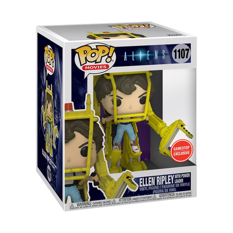 POP! Movies #1107: Aliens - Ellen Ripley with Power Loader (GameStop Exclusive) (Funko POP!) Figure and Box w/ Protector