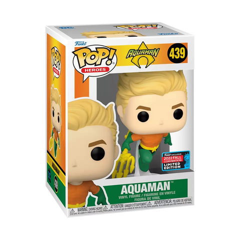 Funko POP! Heroes #439: Aquaman (2022 Fall Convention Limited) (Funko POP!) Figure and Box w/ Protector