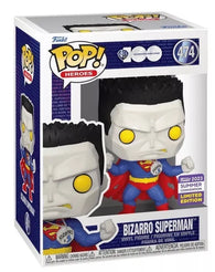 Funko POP! Heroes #474: Bizarro Superman (WB 100) (2023 Summer Convention Limited Edition (Funko POP!) Figure and Box w/ Protector