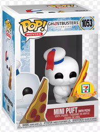 POP! Movies #1053: Ghostbusters Afterlife - Mini Puft with Pizza (7 Eleven Exclusive) (Funko POP!) Figure and Box w/ Protector