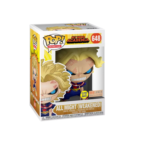 POP! Animation #1149: My Hero Academia - All Might - Weakened (Box Lunch Exclusive) (Glows in the Dark) (Funko POP!) Figure and Box w/ Protector