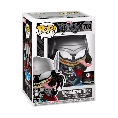 POP! Marvel #703: Venom - Venomized Thor (Chalice Collectibles Exclusive) (Funko POP!) Figure and Box w/ Protector