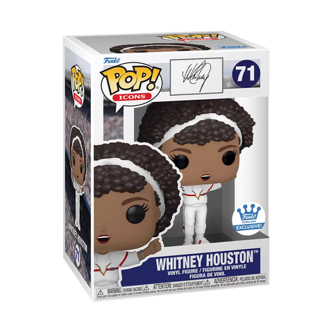 POP! Icons #71: Whitney Houston (Funko.com Exclusive) (Funko POP!) Figure and Box w/ Protector