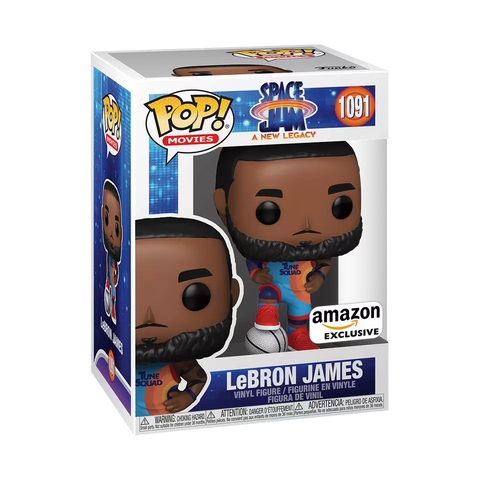 POP! Movies #1091: Space Jam A New Legacy - LeBron James (Amazon Exclusive) (Funko POP!) Figure and Box w/ Protector