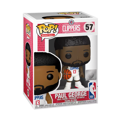 POP! Basketball #57: NBA - Clippers - Paul George (Funko POP!) Figure and Box w/ Protector