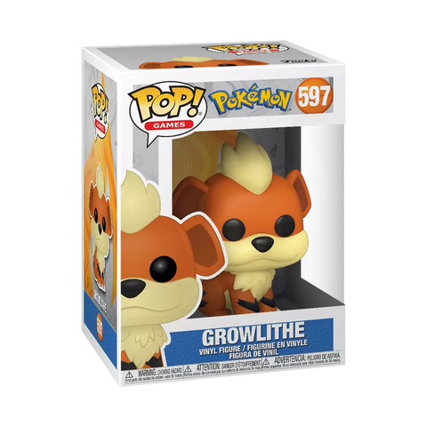 POP! Games #597: Pokemon - Growlithe (Funko POP!) Figure and Box w/ Protector