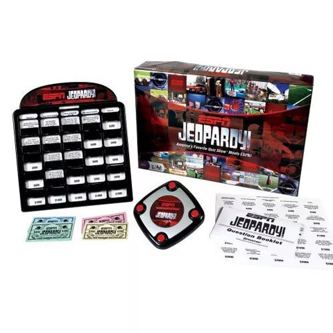 ESPN Jeopardy Ultimate Sports Quiz Challenge w/ Electronic Buzzer/Timer (Pressman) (Board Game) New