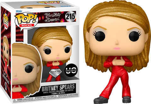 POP! Rocks #215: Britney Spears (Diamond Collection) (UO Urban Outfitters Exclusive) (Funko POP!) Figure and Box w/ Protector